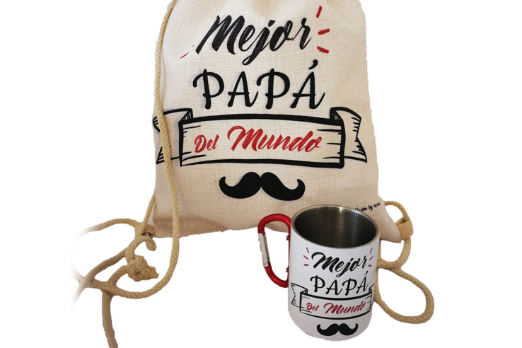 Lote Mochila + Taza de aluminio