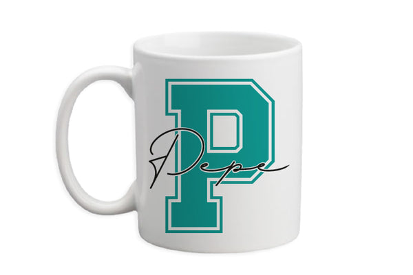 Taza de cerámica con Inicial y Nombre