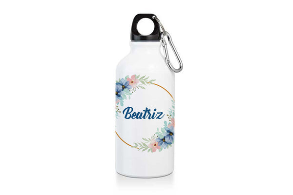 Botella de aluminio Floral