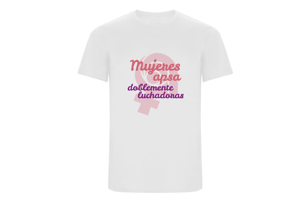 Camiseta "Mujeres APSA doblemente luchadoras"