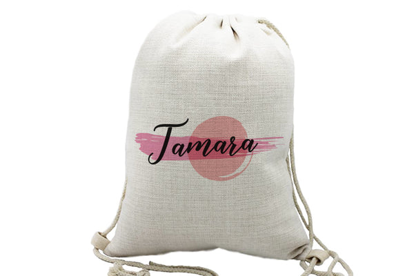 Mochila Nombre Personalizado Rosa