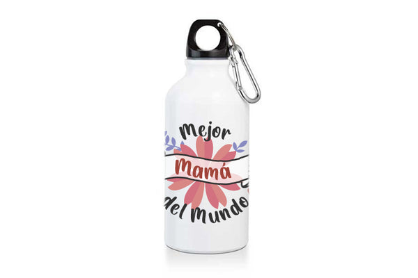 Botella de aluminio "Mejor mamá del mundo"