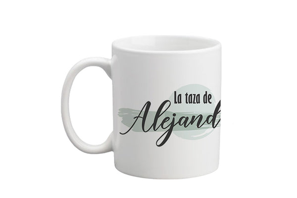 Taza de cerámica Nombre Personalizado Azul
